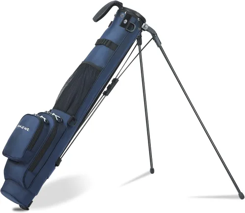 Vista 8 de MAZEL Bolsa de golf ligera para hombres – Bolsa de palos de golf fácil de transportar con correa para el hombro, Bolsa de soporte de golf Pitch n