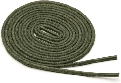 Vista 3 de Benchmark Basics cordones de algodón encerado, redondos, 30, 33 o 36 pulgadas (2 mm de ancho)