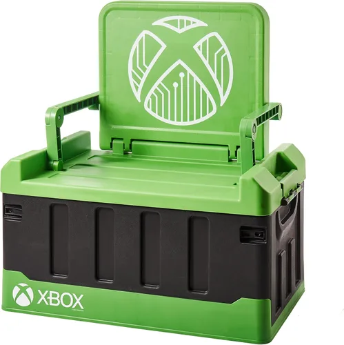 Vista 10 de Numskull Fortnite - Caja de almacenamiento de juguetes 2 en 1 y silla plegable, organizador de accesorios para juegos con tapa y asas
