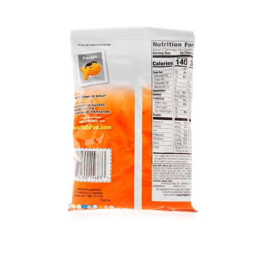 Vista 2 de Pepperidge Farm Goldfish - Galletas horneadas con queso cheddar, 2.25 onzas, paquete de 72