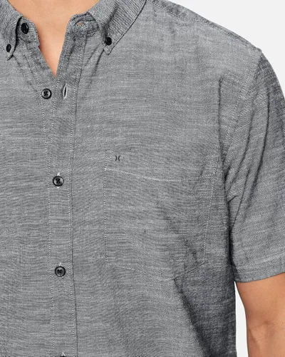 Vista 4 de Hurley One & Only - Camisa de manga corta abotonada para hombre
