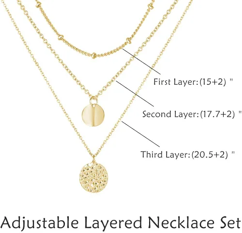 Vista 6 de YANCHUN - Collar con estilo de gargantilla de estrella dorada para mujer, collar de capa delicada para adolescentes y niñas, regalo ideal