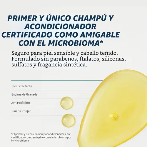 Vista 6 de Nutrafol Champú y acondicionador 2 en 1 para hombres, limpia, hidrata, desobstruye los poros, mejora el volumen y la fuerza del cabello, formulado