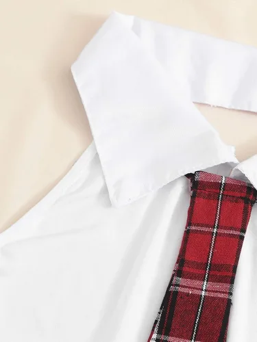 Vista 3 de DIDK Conjunto de lencería para mujer, 3 piezas, uniforme para adultos, con tanga