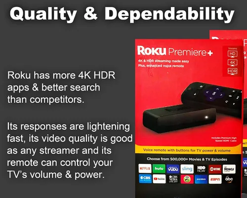 Vista 4 de Roku Reproductor de transmisión HDR 4K Premiere+