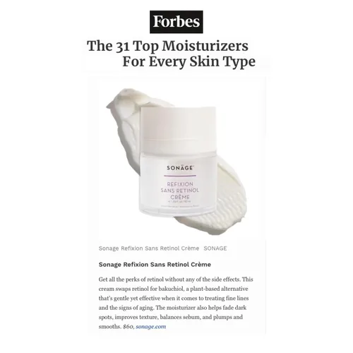 Vista 6 de SONAGE Crema Refixion Sans Retinol Crema hidratante antienvejecimiento Bakuchiol Alternativa natural al retinol Mejora la textura