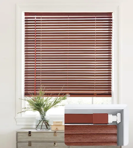 Vista 22 de LazBlinds Mini Persianas de Aluminio de 1", Sin Herramientas-Sin Taladro, Persianas Sin Cordón para Ventanas Interiores, Persianas Horizontales