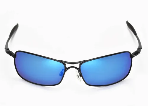 Vista 3 de walleva polarizadas Fire + Ice Azul Lentes para Oakley Crosshair 2.0(versión de 2010), color rojo