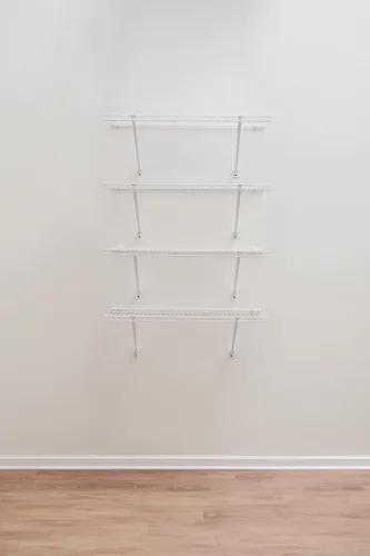 Vista 11 de Rubbermaid: kit de estante de lino para montaje directo, longitud de 3 pies, color blanco