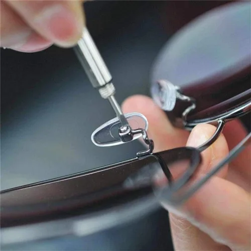 Vista 5 de ReNext 5 unids/set 3 en 1 juego de destornilladores de gafas de acero de aluminio