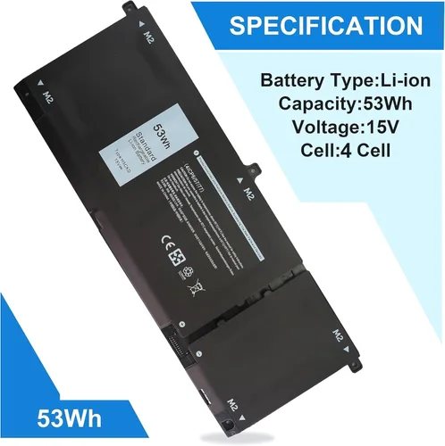 Vista 3 de H5CKD - Batería para laptop Dell Inspiron 7300 7306 7405 7500 2 en 1 7506 5501 5502 5300 5301 5400 5401 5402 5406 5408 5409 5509 Latitude 3410 3510
