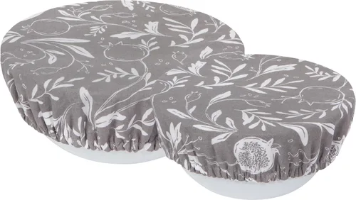 Vista 10 de Now Designs Adeline Save It - Juego de 2 fundas reutilizables de algodón para tazones de 7.5 y 9.25 pulgadas