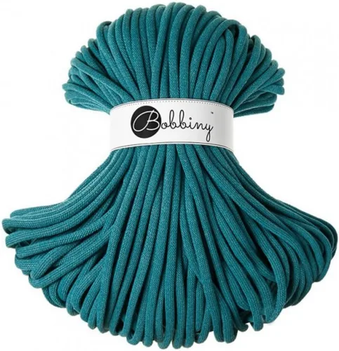 Vista 8 de Bobbiny - Cordón trenzado de macramé jumbo de 9 mm (color aloe), 108 yardas/330 pies