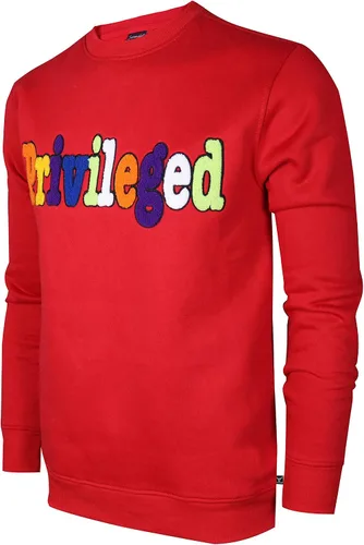 Vista 8 de SCREENSHOT APPLIQUE F11966 Premium Fleece Streetwear Chenille EMB Crew Neck Sweatshirt - Classic Fit