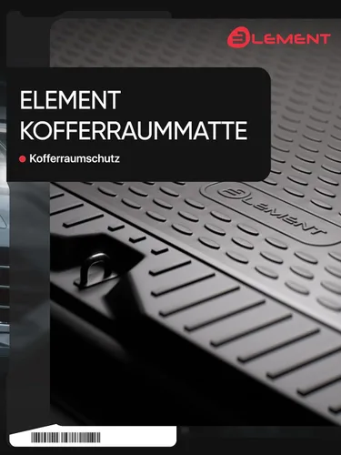 Vista 2 de Element EXP.ELEMENT5163B14 Protector de maletero de goma a medida para Volkswagen Touran II, 5 asientos, Minivan. 2015, color negro