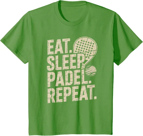 Vista 90 de Camiseta Eat Sleep Padel Repeat Padel Jugador de Tenis