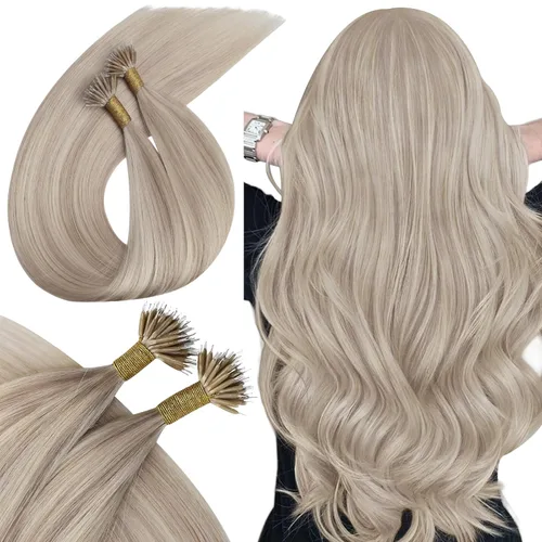 Vista 62 de Ugeat - Extensiones de cabello humano con microanillo, 14 pulgadas, extensiones de cabello Remy con microcuentas de 1 gm/hebra, 50 gms, extensiones