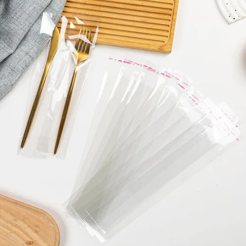Vista 5 de 100 bolsas de celofán transparentes autoadhesivas, de 2 x 10 pulgadas, bolsas de barra de pretzel para panadería, galletas, dulces, pretzel, regalo