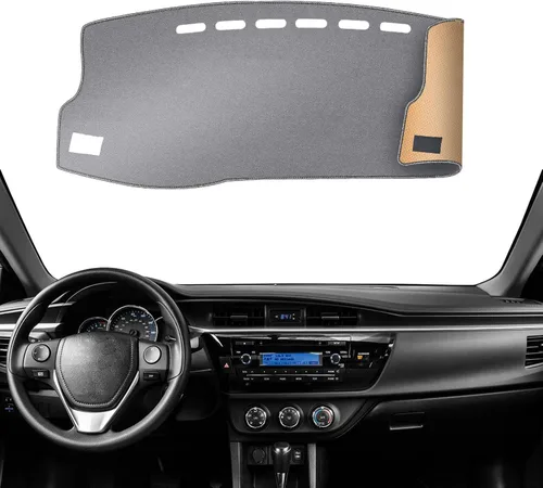 Vista 20 de Alfombrilla Cobertora para Salpicadero Compatible con Toyota Sienna 2010-2004 (Sin Modelos HUD), Alfombrilla Antirreflejos para Salpicadero