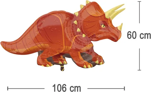 Vista 2 de Anagram Amscan 3224901 - Globos de papel de aluminio con forma de Triceratops (42 x 24 pulgadas)