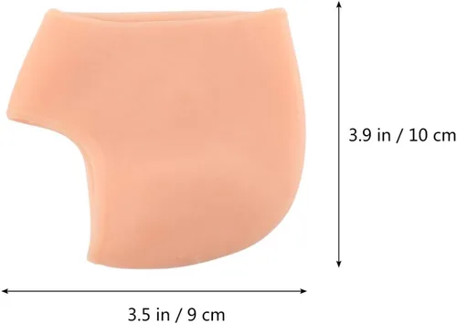 Vista 2 de Healifty 3 pares de calcetines de talón de gel hidratantes de silicona agrietados calcetines de talón para hombres mujeres piel seca dura agrietada