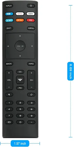 Vista 4 de Mando a distancia de repuesto XRT136 aplicable para Vizio TV D32h-F4 D43fx-F4 D65x-G4 PQ65-F1 V505-G9 D40f-G9 D50x-G9 D24h-G9 D55X-G1 V405-G9 D32H-G9