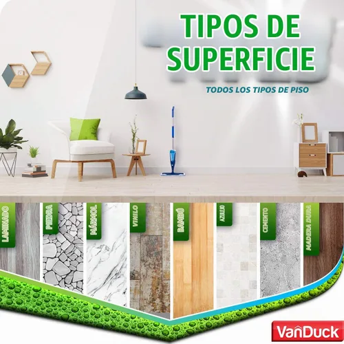 Vista 5 de VanDuck Almohadillas de limpieza de microfibra compatibles con trapeadores Bona de 18 pulgadas (paquete de 3)