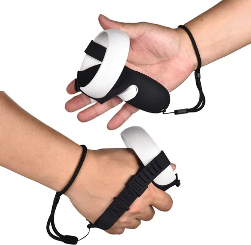 Vista 3 de XIAOGE Accesorios de control para Oculus Quest 2 con combo de cubierta facial accesorio de auriculares VR a prueba de sudor y anticolisión