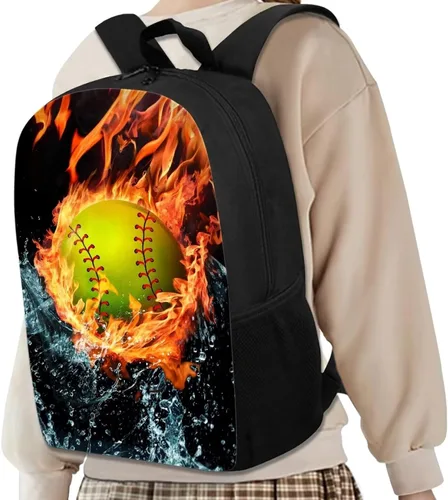 Vista 132 de HUGS IDEA Los animales frescos 3D niños escuela libro bolsa niños impresión mochilas, Baloncesto, Moderno