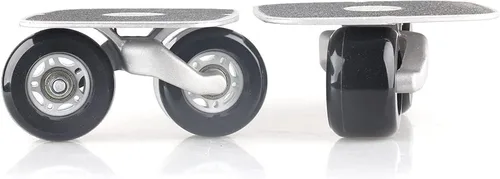 Vista 5 de Patines de placa de deriva portátil negro con ruedas de poliuretano con rodamientos ABEC-7 608