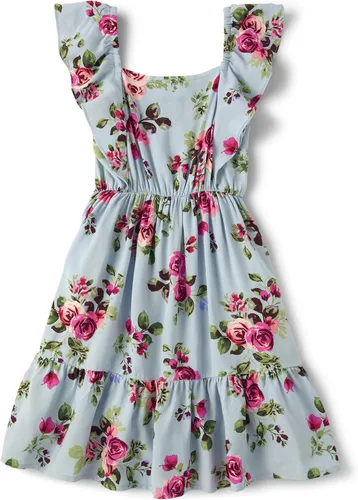 Vista 2 de The Children's Place girls Mommy And Me Floral Tiered Dress