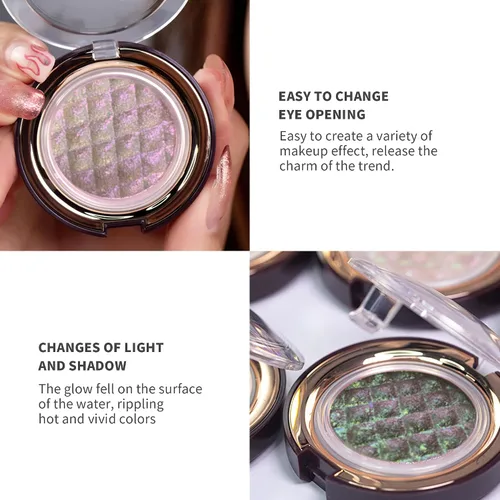 Vista 4 de CHARMACY Star Bomb - Sombra de ojos multicolor con purpurina, paleta de sombras de ojos que cambian de color, sombras de ojos en crema altamente