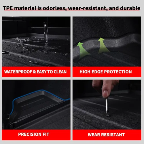 Vista 5 de Revestimientos de suelo para Acura ADX y Honda HR-V 2023-2026 TPE 2023-2026 TPE protección para todo tipo de clima, tapetes de primera y 2ª fila