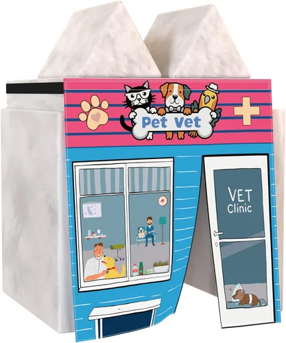 Vista 3 de Panel de Juego para Sofá de Juegos Infantil de Espuma Modular para Casa (Sofá No Incluido) - Clínica Veterinaria