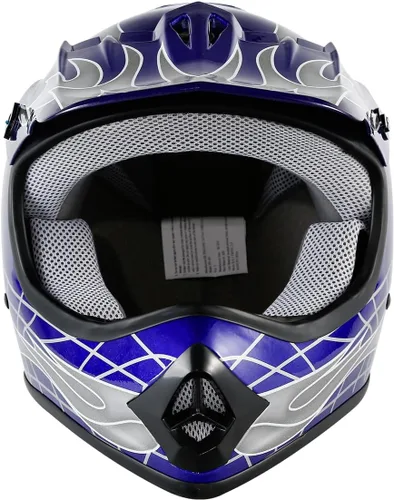 Vista 8 de TCT-MT DOT - Casco de motocross para niños y jóvenes, casco de cara completa para motocicleta todoterreno ATV Dirt Bike Motocross casco + guantes +