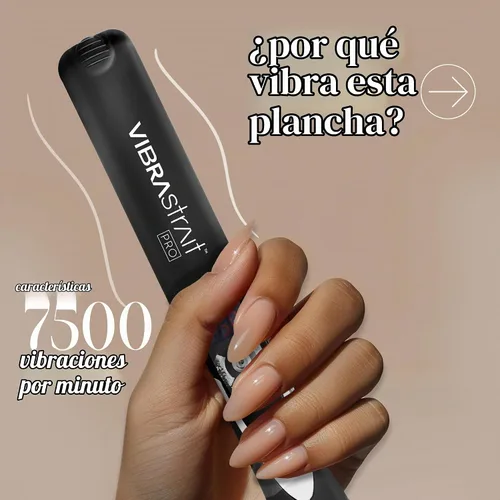 Vista 2 de Plancha plana oscilante VIBRAstrait (tamaños de 1 pulgada, 1.75 pulgadas), 2.5 cm Alisador de pelo de cerámica rápido, sin encrespamiento, fácil