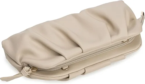 Vista 4 de CHARMING TAILOR Bolso tipo sobre elegante de cuero vegano suave con pliegues de PU para mujer Soft PU leather