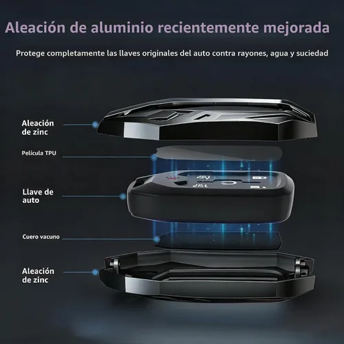Vista 4 de Protector de llavero, llavero, accesorios para GMC, Yukon, Sierra, Chevy Silverado 1500 2500/3500HD (3/4/5/6 botones)