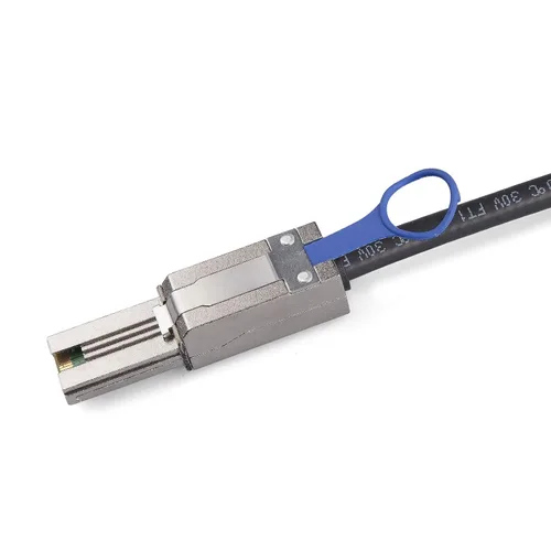 Vista 2 de ipolex Cable híbrido externo Mini SAS HD SFF-8088 a SFF-8088 para servidor, tarjeta Raid y controlador PCI Express, 3.3 ft