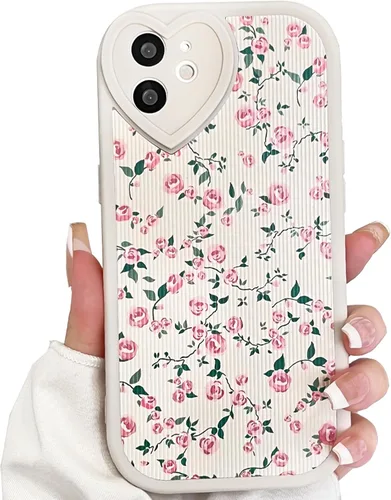 Vista 20 de Lovmooful Funda para iPhone 11 con diseño de oso lindo floral con lentes de Flor de Oso2