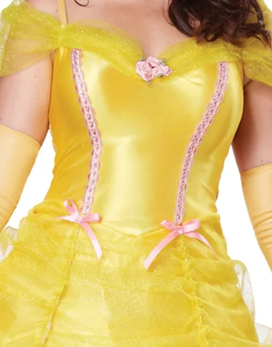 Vista 4 de California Costumes - Vestido largo de Bella princesa de cuento de hadas clásico para mujer
