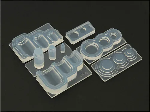 Vista 2 de Nisshin Associates 1039 - Molde de silicona para resina de silicona, a escala 1:12, en miniatura, redondo y transparente, para resina UV, epoxi