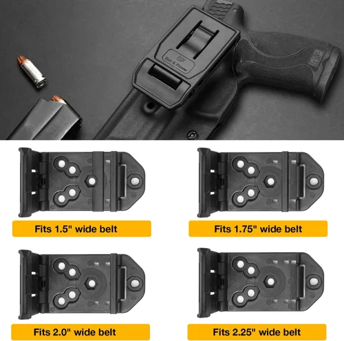 Vista 5 de OWB Funda Kydex Compatible con Springfield Hellcat, Glock 43, M&P 9MM/.40 M2.0 y Shield con Láser, S&W SD9 VE/SD40 VE, Taurus G2C/G3C/PT111/PT140