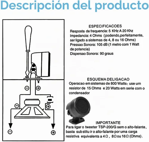 Vista 5 de FERCAISH 4 altavoces de coche de 500 W, TP-006A de alta potencia estéreo para coche, altavoces verticales redondos fáciles de instalar para montaje