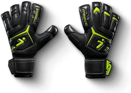 Vista 9 de Storelli Gladiator 3 GK Gloves High-Impact Hand Protection with Removable Finger Spines, Premium Hand Grip for Soccer Goalies