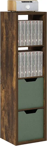Vista 33 de Furinno Estantería para cubículos, estantería apilable, organizador de almacenamiento en cubos con parte trasera abierta, extragruesa, 15.8 x 15.8 x