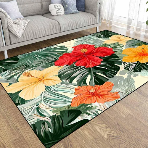 Vista 29 de TOMWISH - Alfombra abstracta pintada a mano en blanco y negro con pintura dorada, sala de estar, dormitorio, decoración de suelo, alfombra