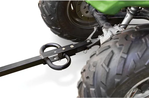 Vista 9 de Carro utilitario Gorilla Carts resistente de acero con lados desmontables y neumáticos de 13 pulgadas con capacidad de 1200 lb, Negro