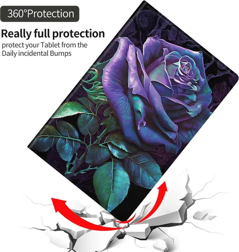 Vista 5 de Funda protectora para Samsung Galaxy Tab A de 8.0 pulgadas 2017, piel sintética a prueba de golpes, funda protectora para Samsung Tab A 8.0 pulgadas