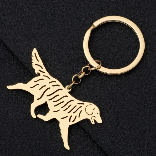 Vista 4 de NEWEI Stainless Steel Dog Keyring Cute Pet Dog Keychain for Women Girls Dog Lovers Purse Car Keys Charms